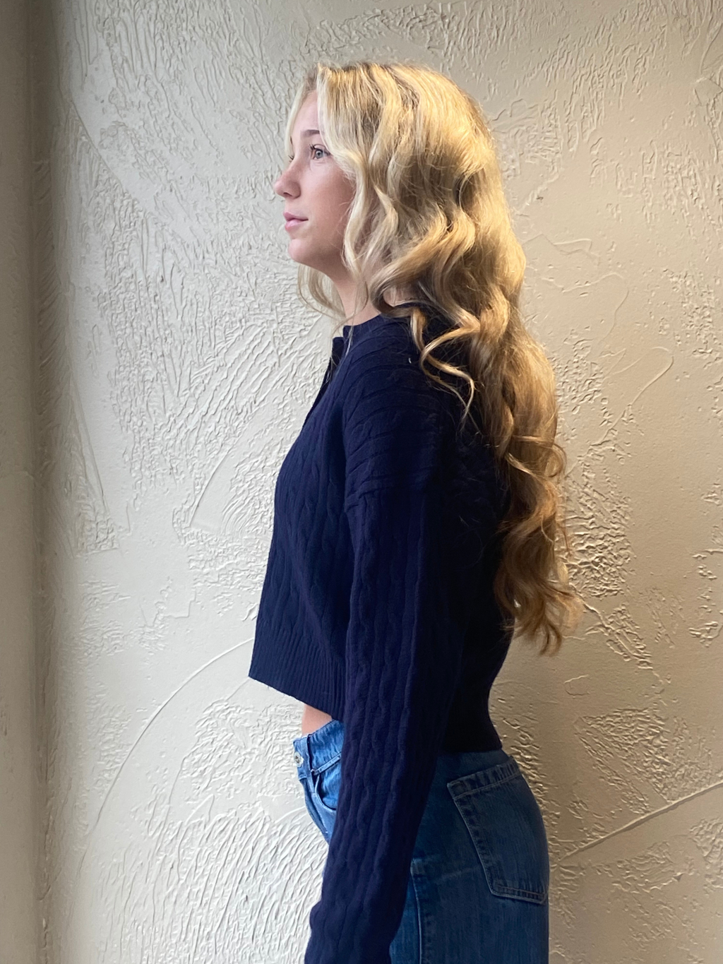 Collar Crop Sweater