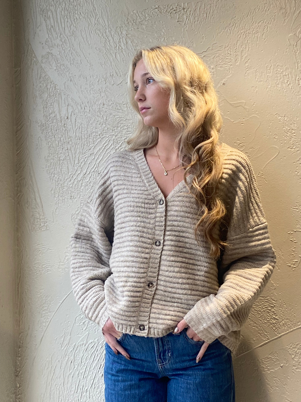 Textured Cardigan