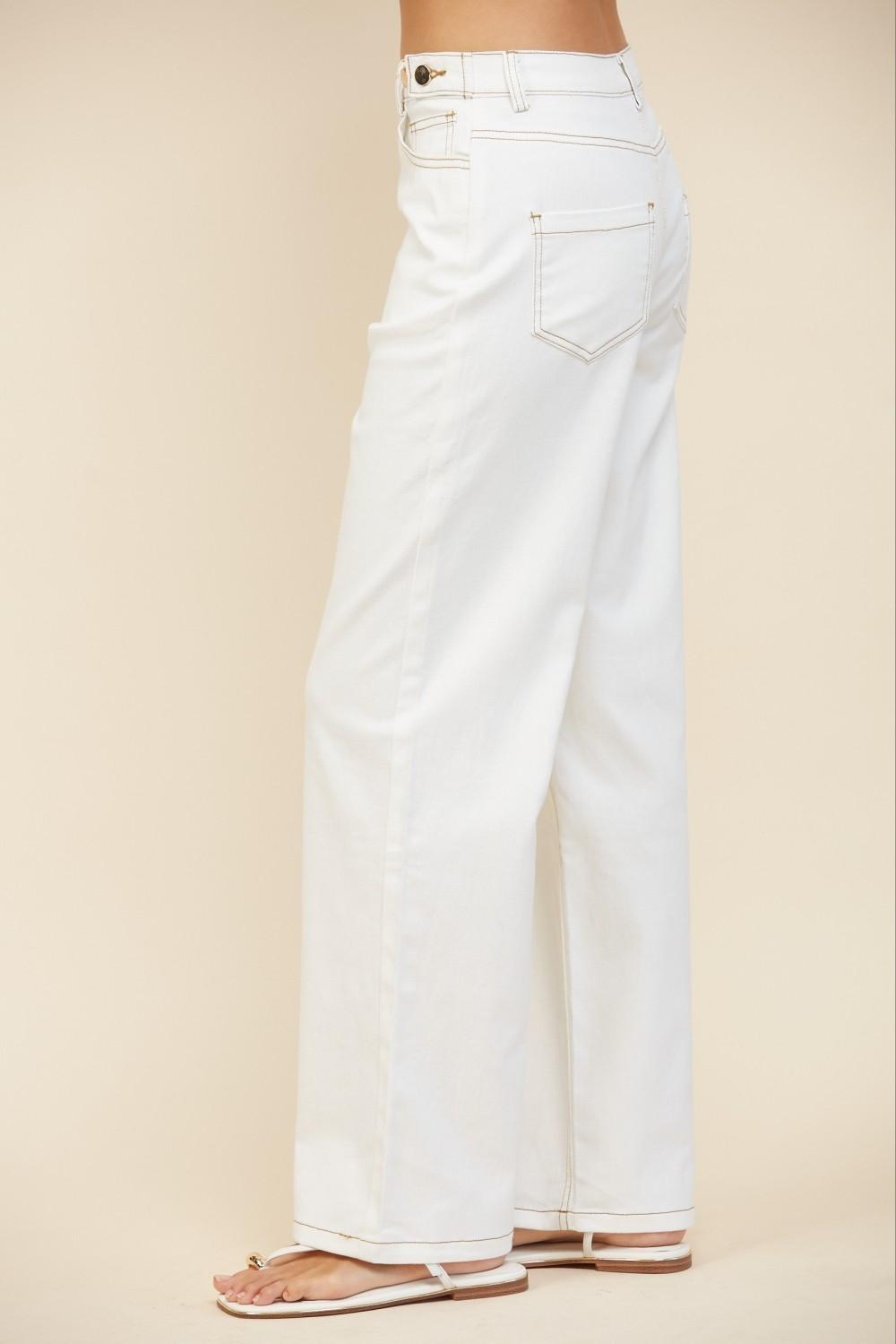 Adjustable Waist Twill Pants