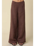 Brown Linen Set - Pants