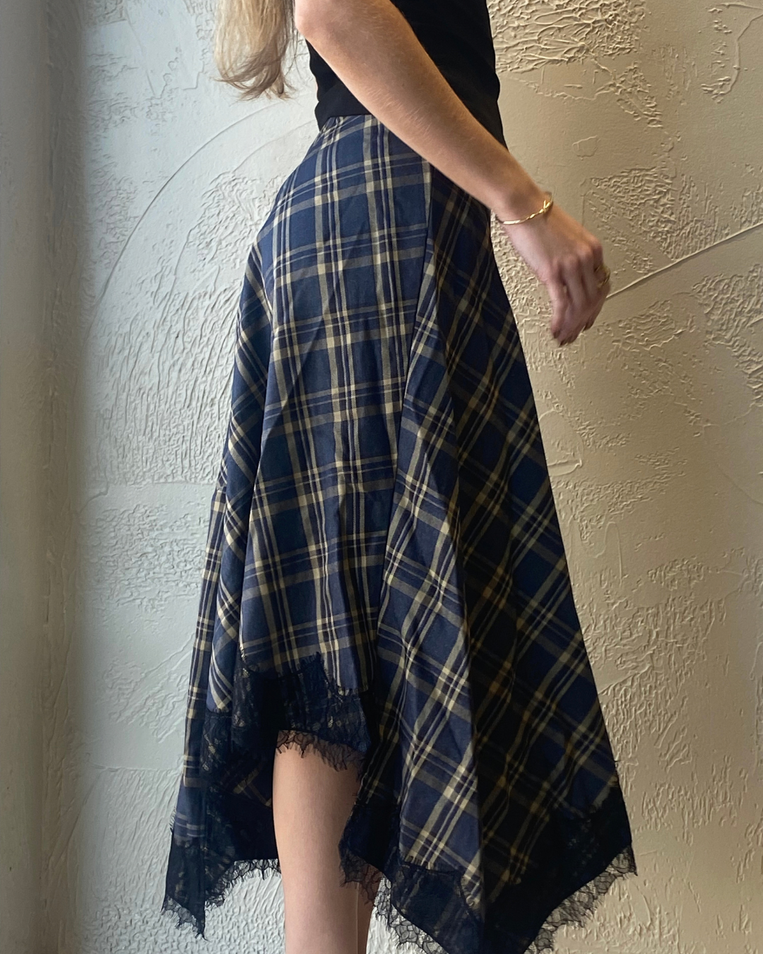 Plaid Midi Skirt