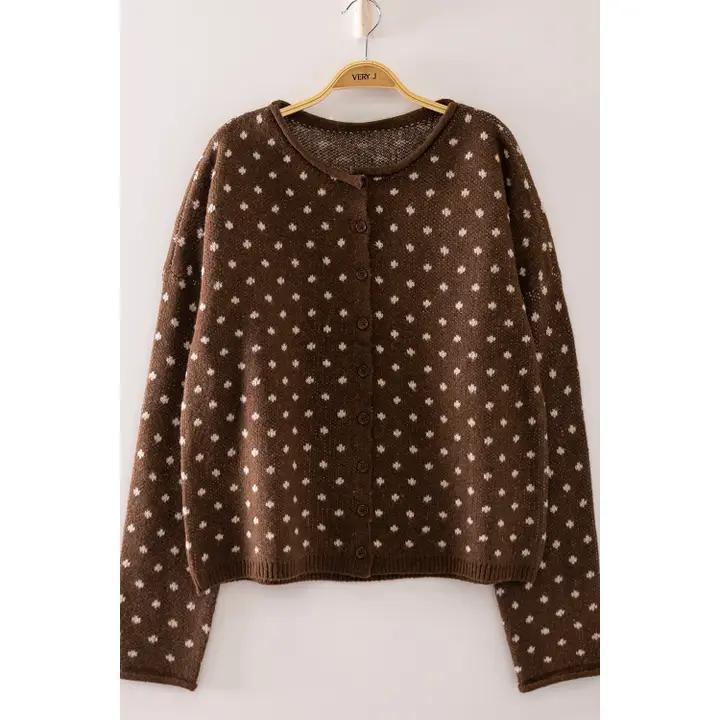 Polka Dot Cardigan