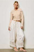 Lace Trim Bloomer Pants