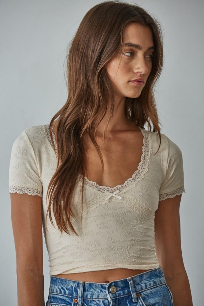 Lace Trim Top
