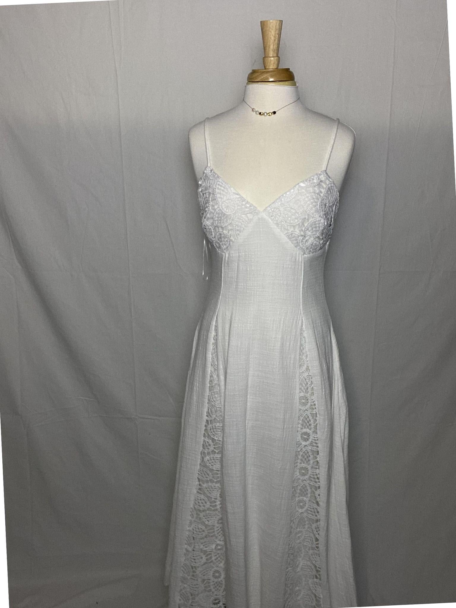 Gauze and Lace Dress