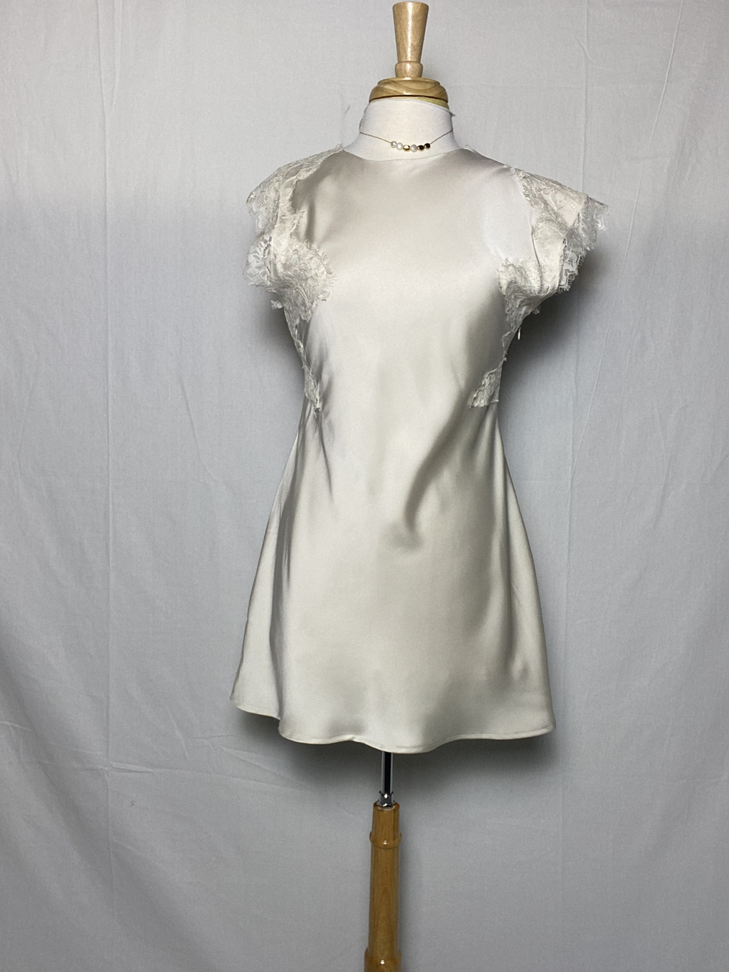 Lace Detail Mini Dress