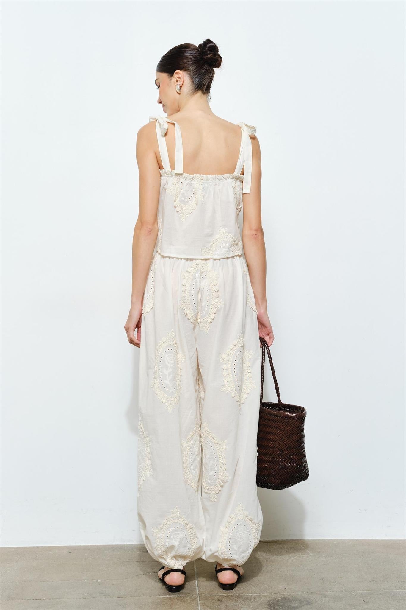 Cotton Embroidered Set - Top