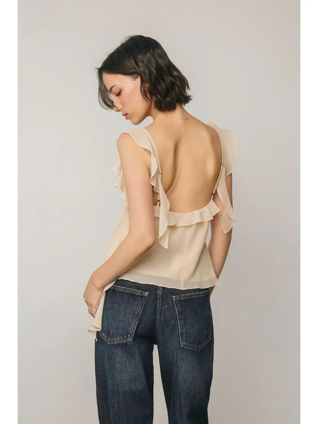 Chiffon Ruffle Top