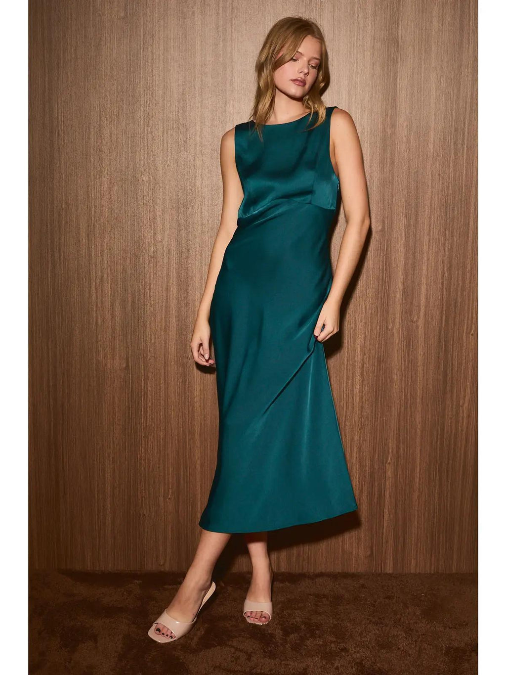 Cowl Back Midi Dress (PRE-ORDER)