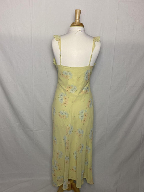 Butter Yellow Floral Dress