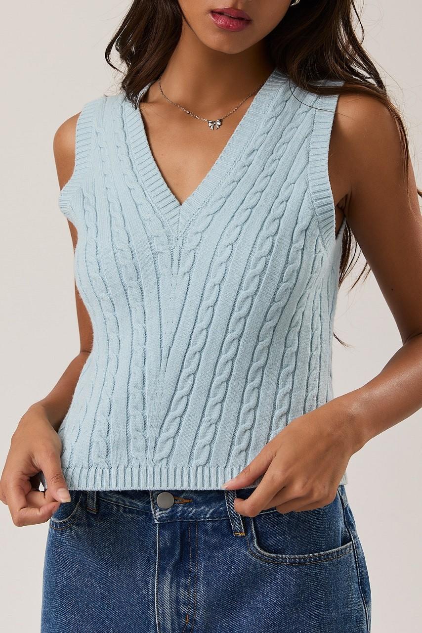 Cable Sweater Vest