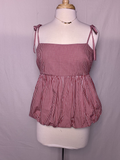 Gingham Bubble Top