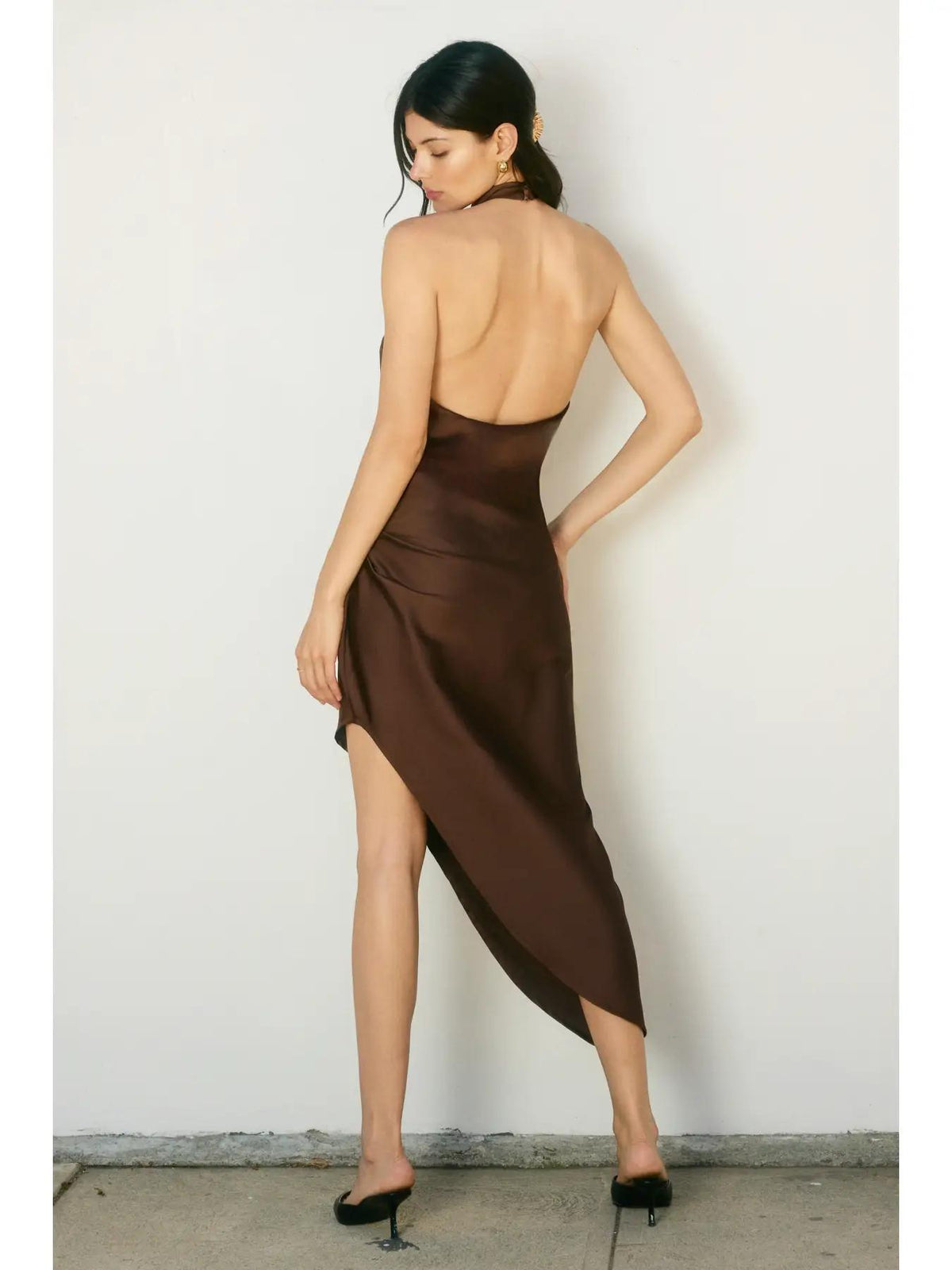Satin Halter Dress