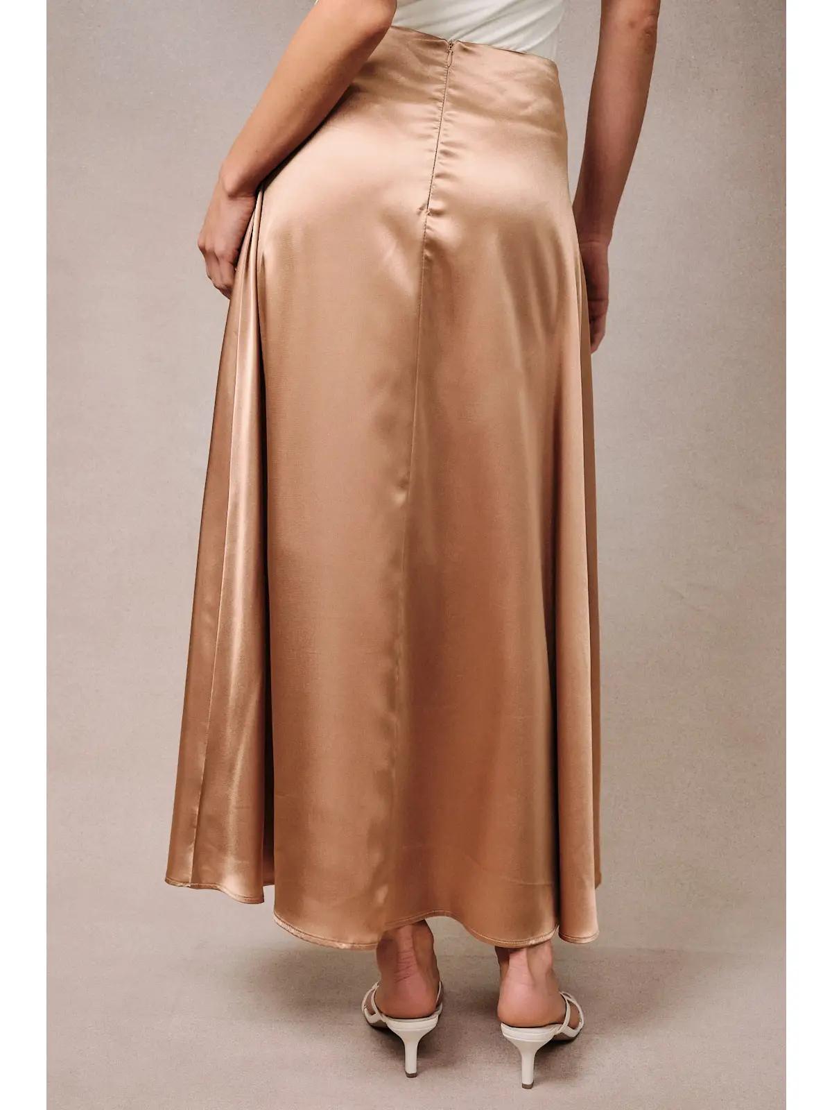 Satin Midi Skirt