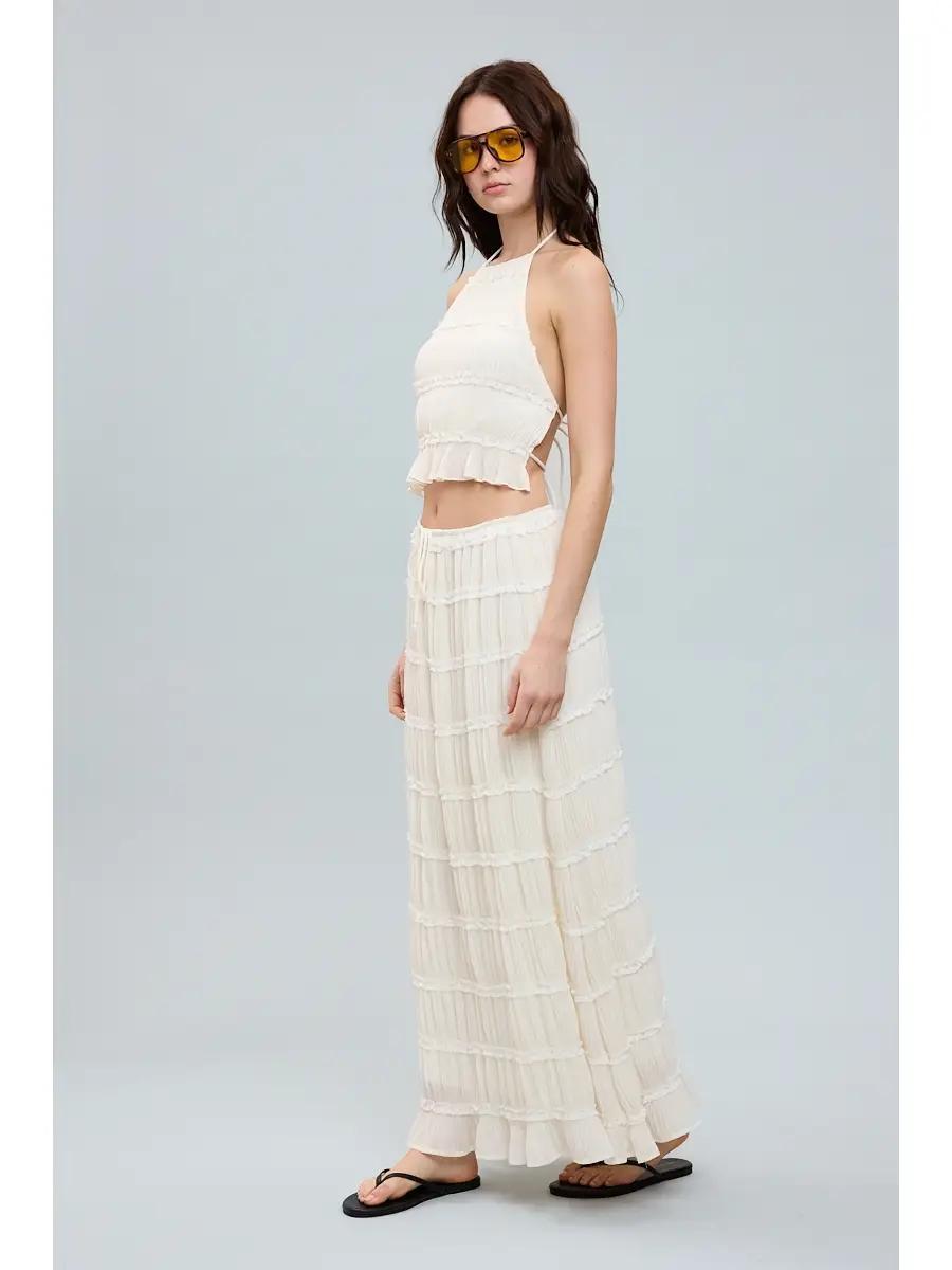 Crinkle Maxi Skirt