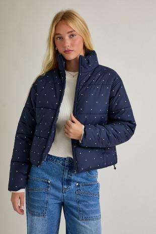 Navy Puffer Jacket