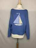 Sail Boat Neck Sweater