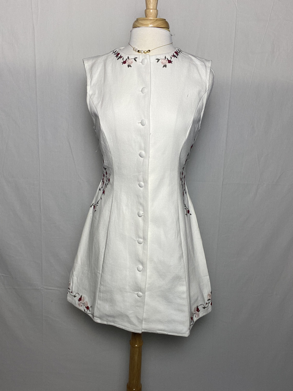 Floral Embroidered Mini dress
