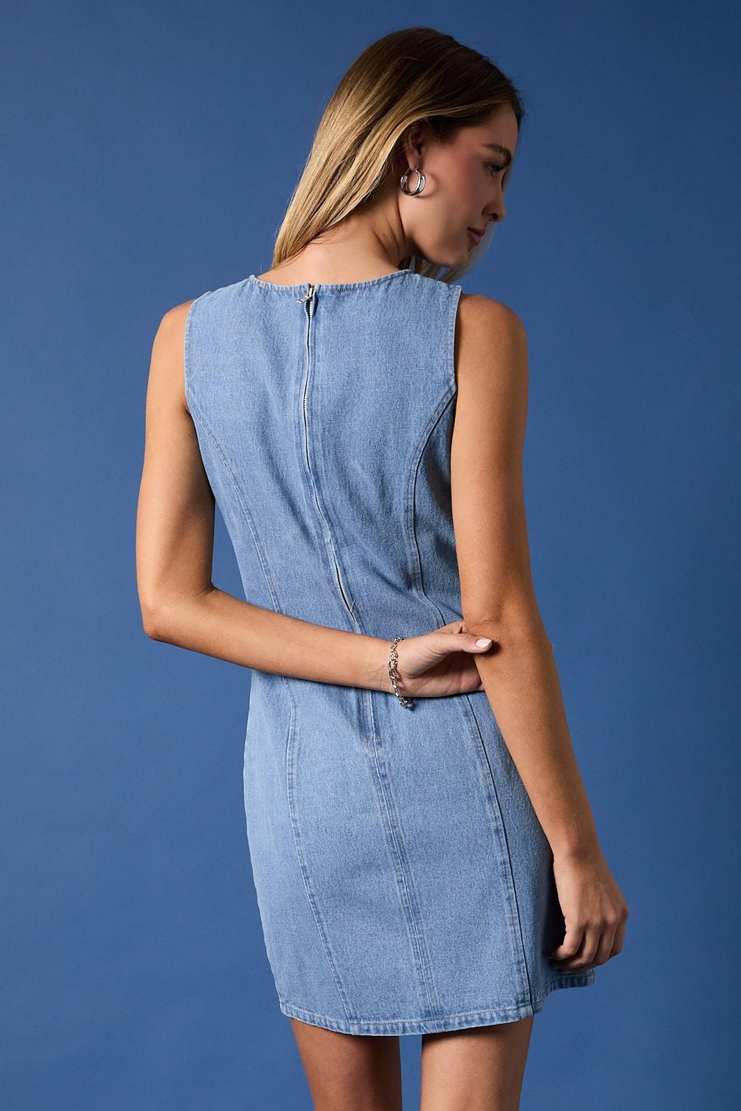Fitted Denim Mini