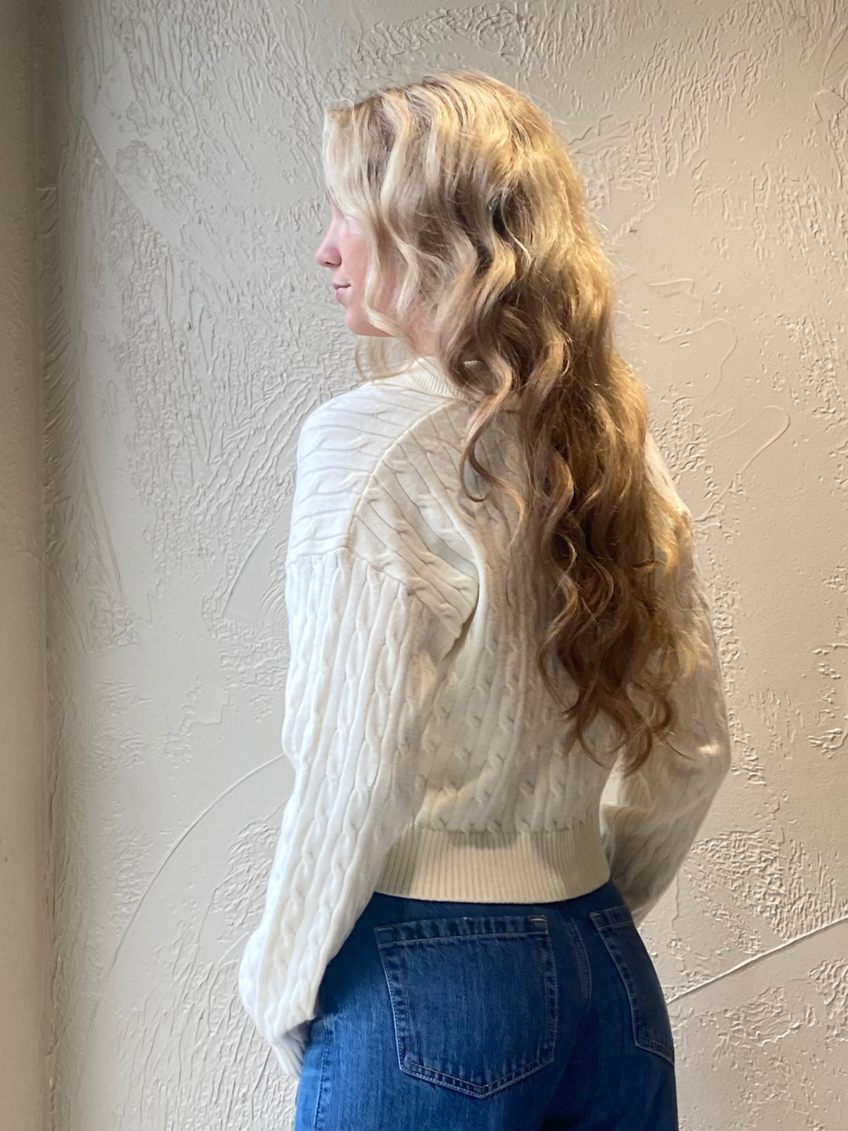 Collar Crop Sweater