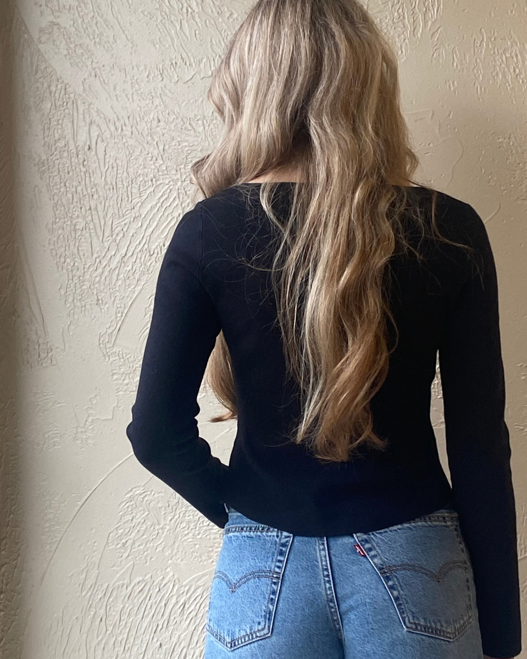 Long Sleeve Pleated Top