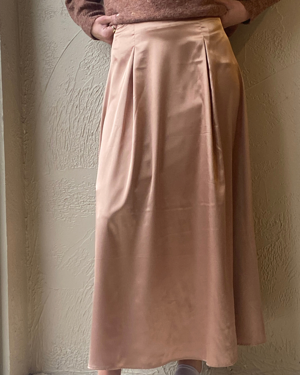 Satin Midi Skirt