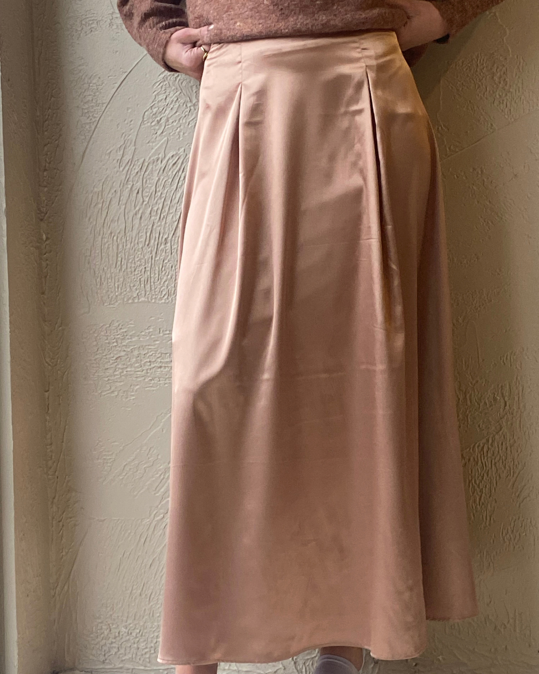 Satin Midi Skirt