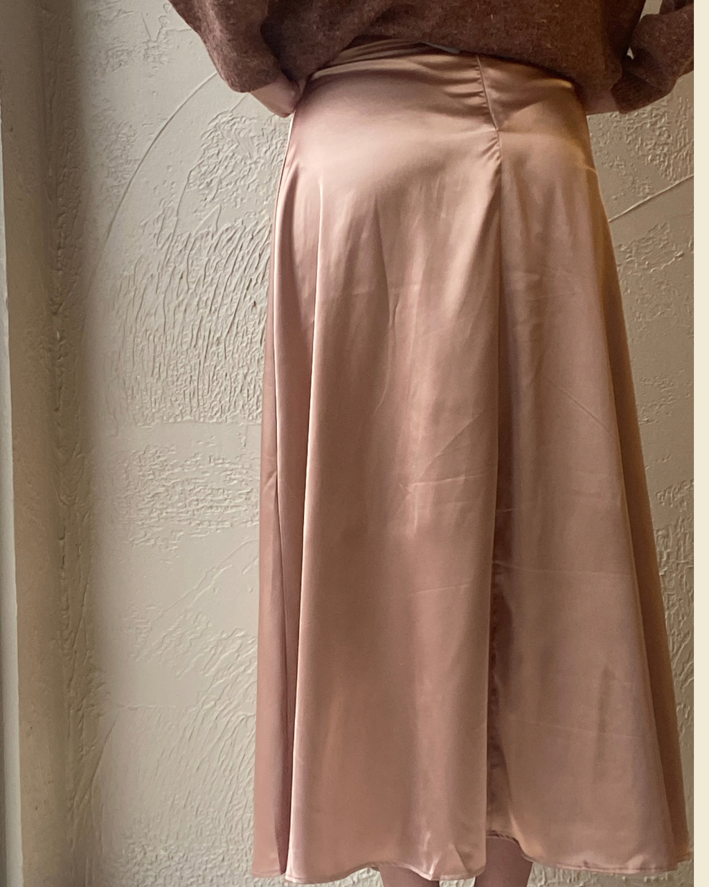 Satin Midi Skirt