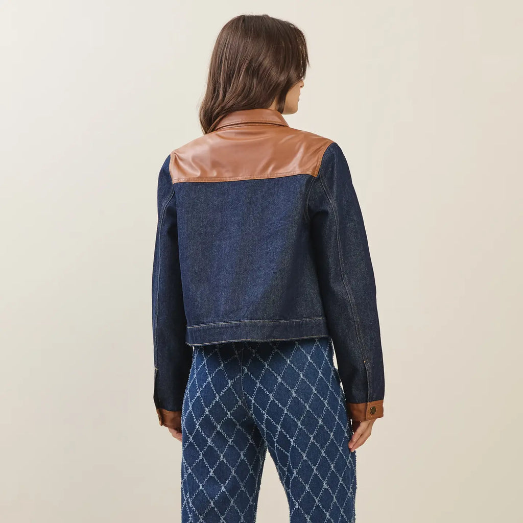 Denim & Leather Jacket