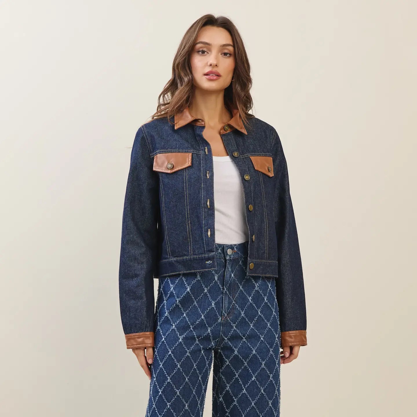 Denim & Leather Jacket