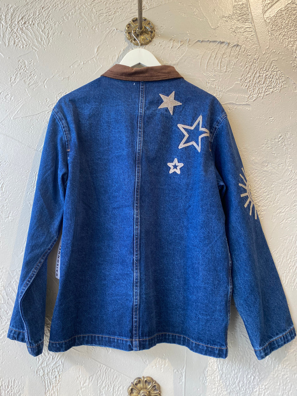 Celestial Embroidered Denim Jacket