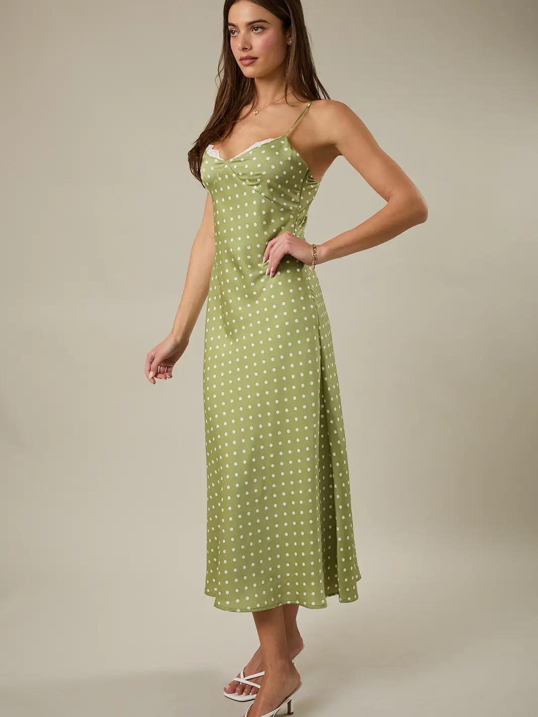 Polka Dot Slip Dress