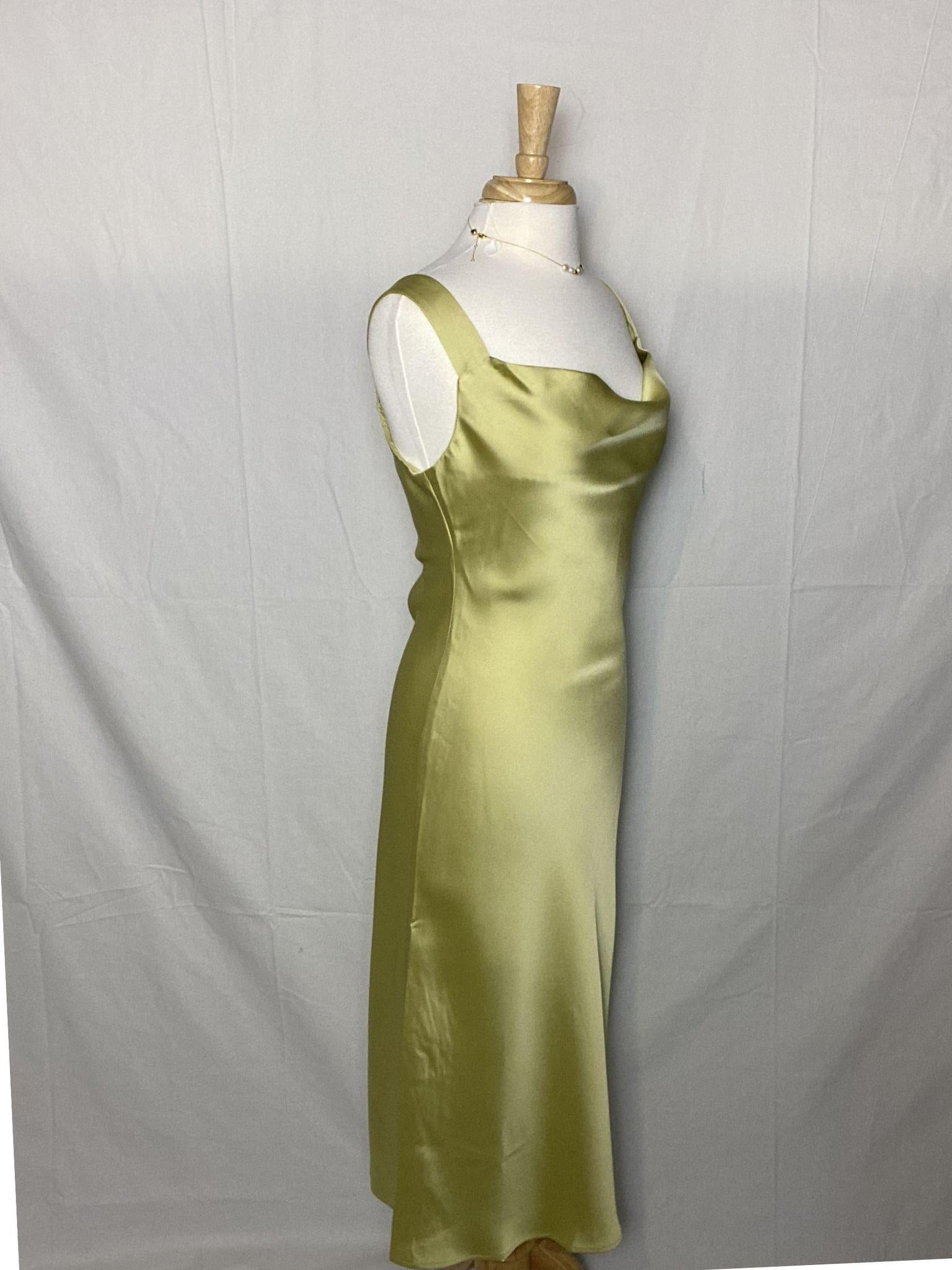 Sage Cowl Neck Dress