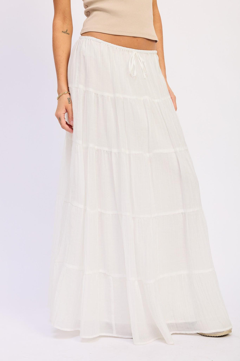 Tiered Maxi Skirt