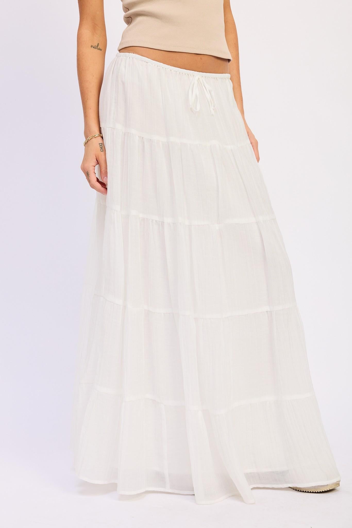 Tiered Maxi Skirt