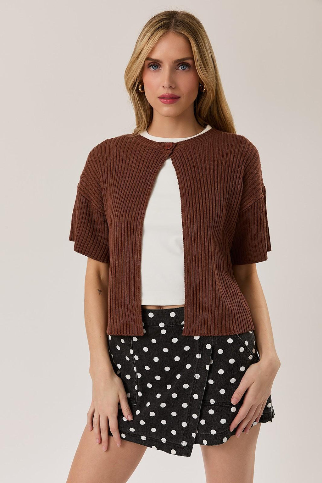One Button Cardigan