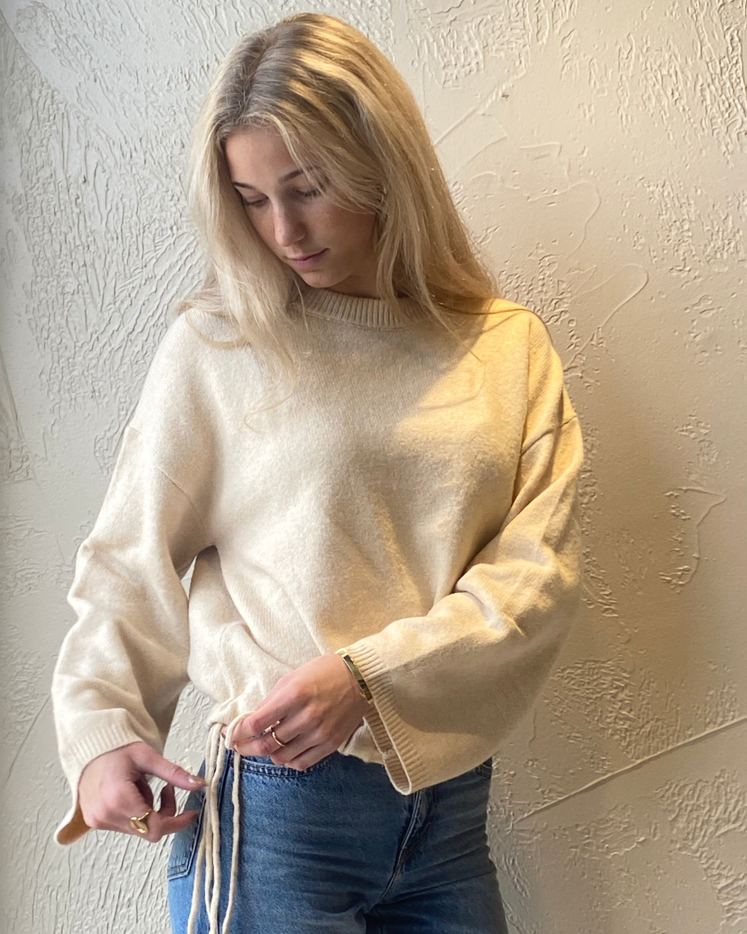 Pull Tie Sweater