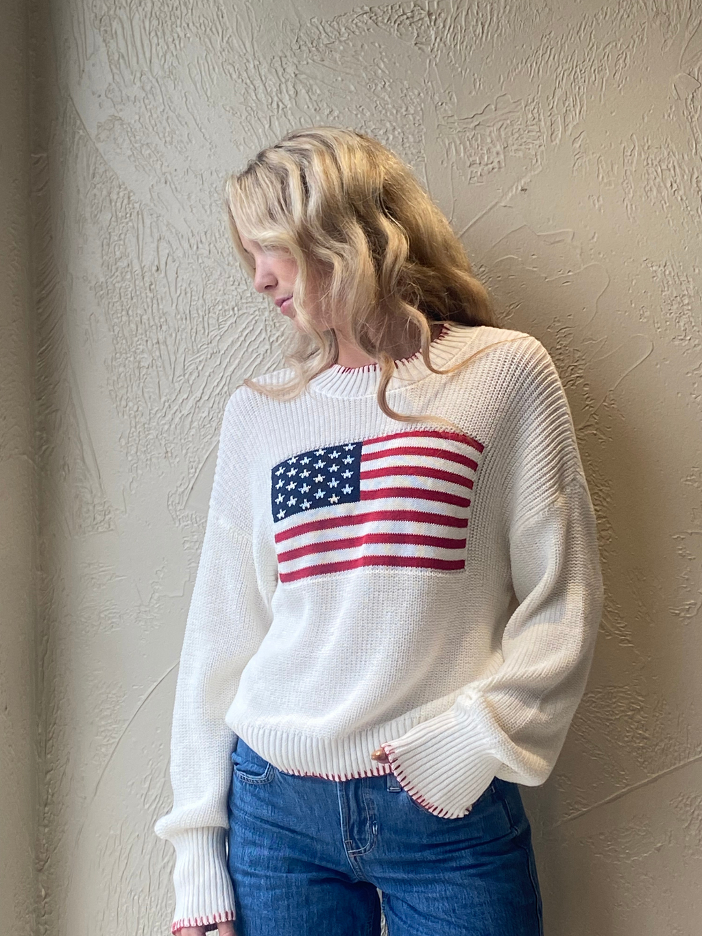 Knit Flag Pullover