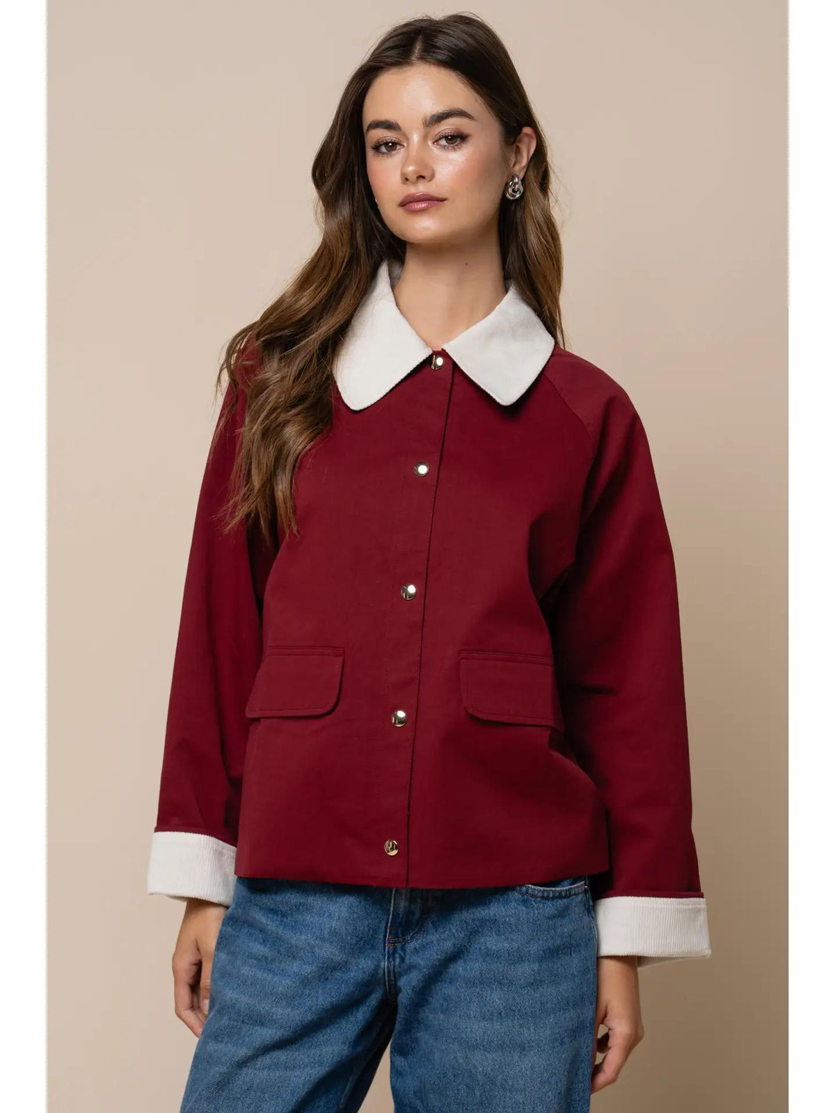 Corduroy Collar Jacket