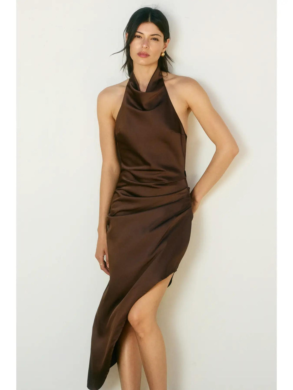 Satin Halter Dress
