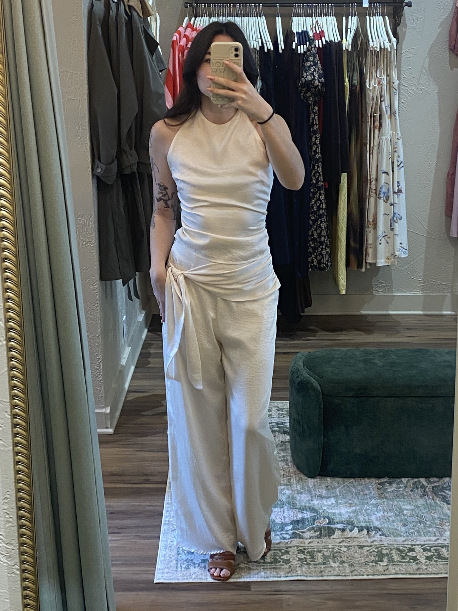 Halter with Gold Ring Detail