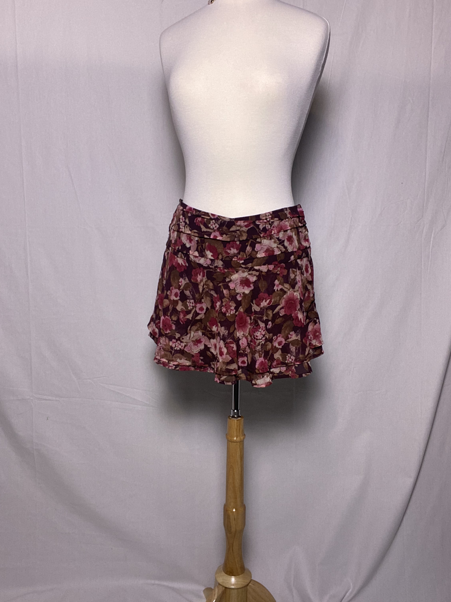 Floral Chiffon Skirt