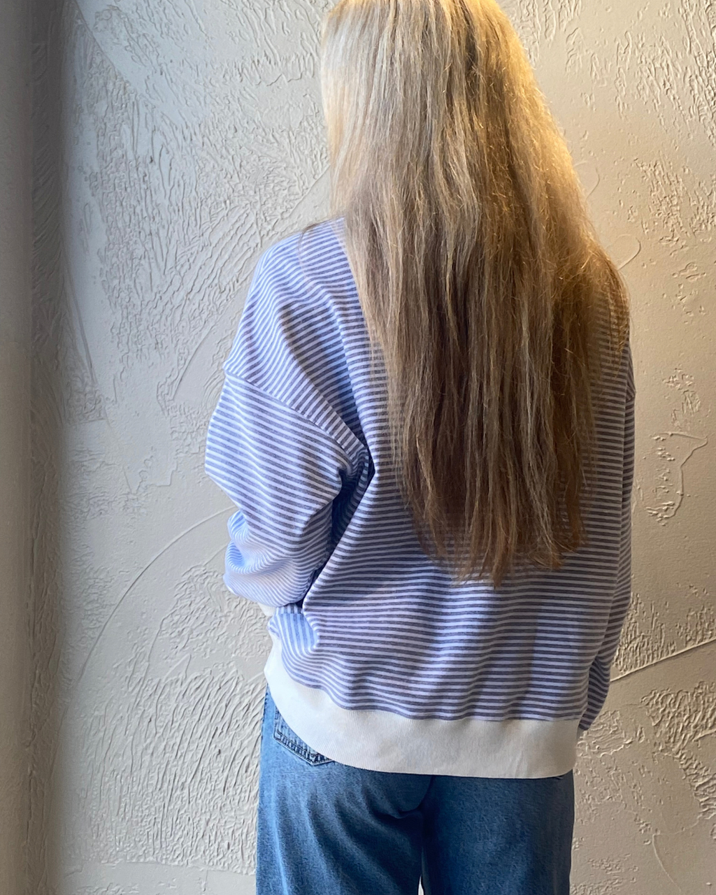 Striped Mock Neck