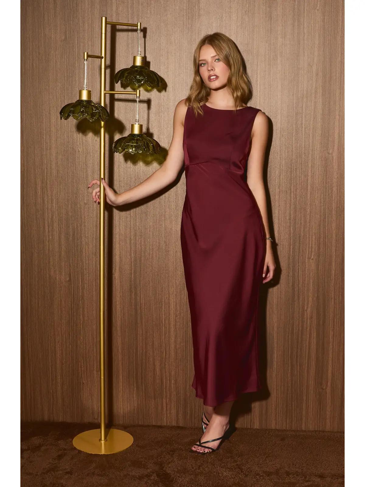 Cowl Back Midi Dress (PRE-ORDER)