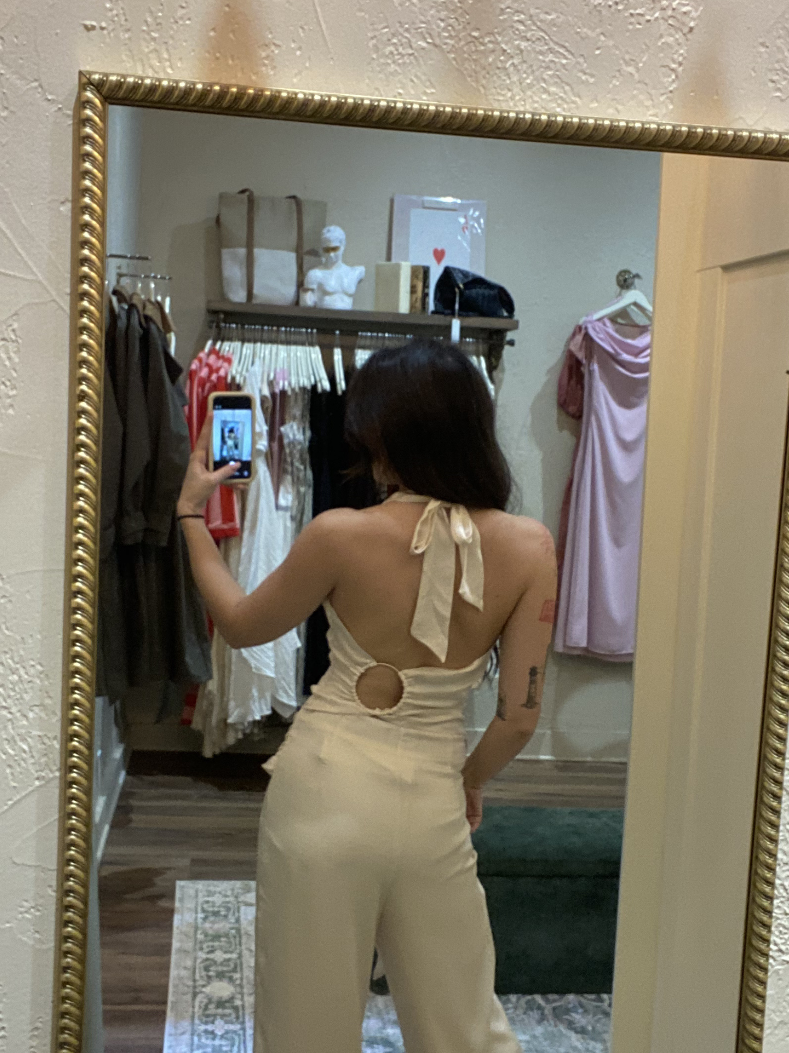 Halter with Gold Ring Detail