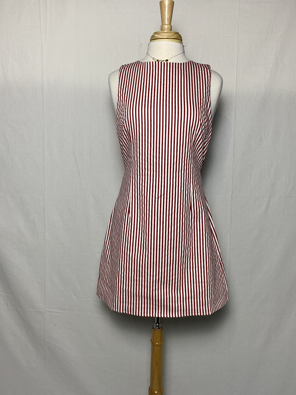 High Neck Striped Mini