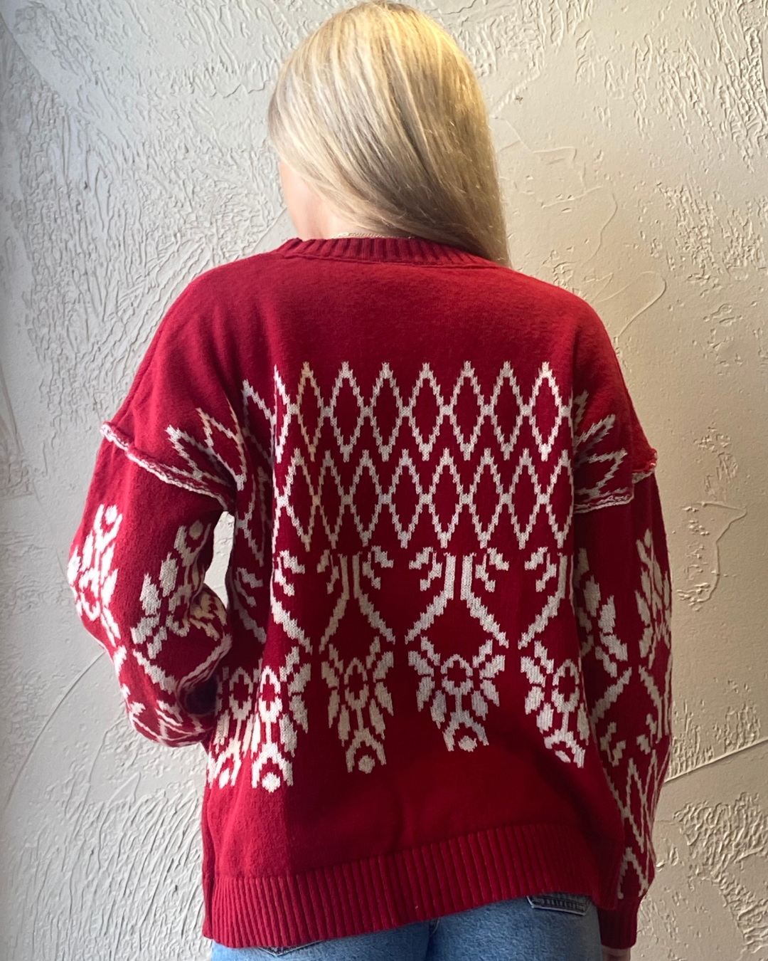 Jacquard Cardigan