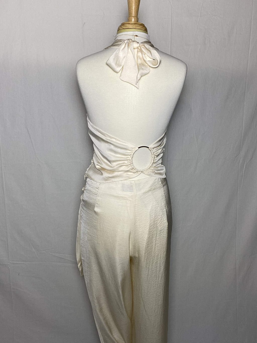 Halter with Gold Ring Detail