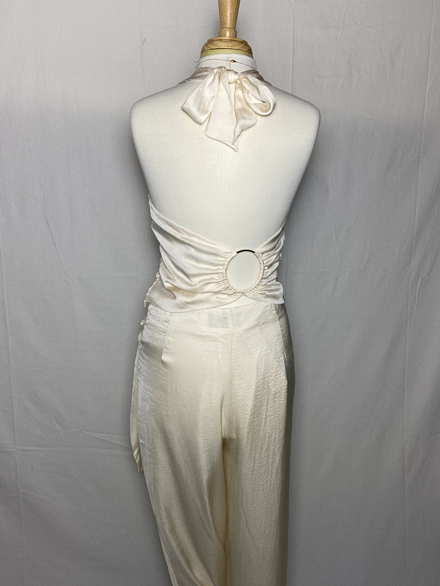 Halter with Gold Ring Detail