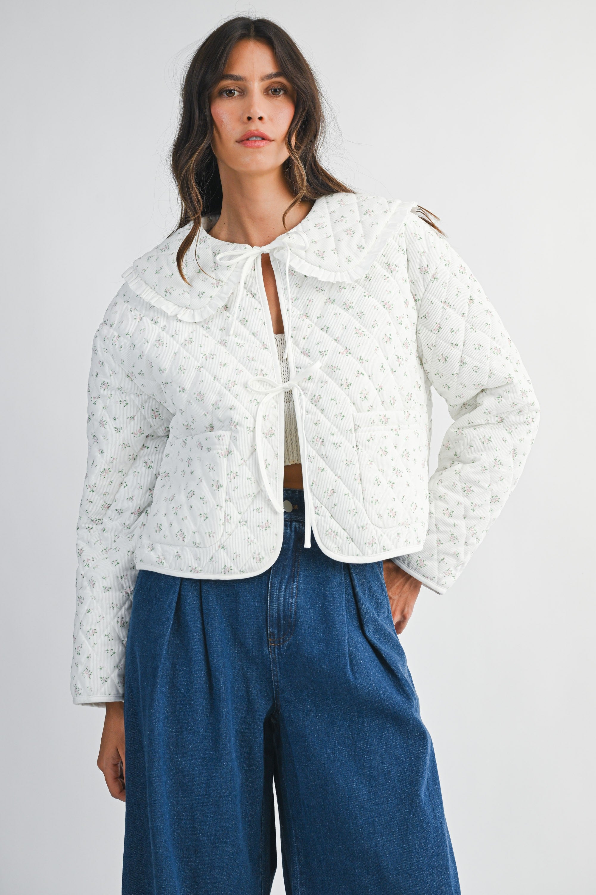 Floral Corduroy Jacket